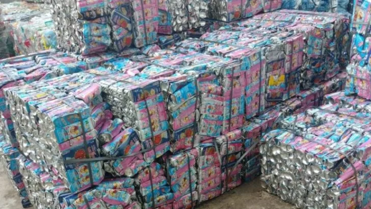 Reciclaron 12.096 tarros de espuma usados en los festejos del Carnaval