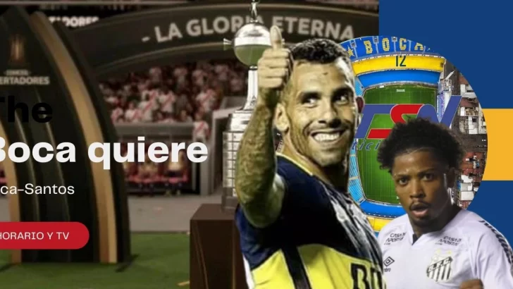 Boca quiere estirar la racha ganadora: por la Libertadores recibe al Santos