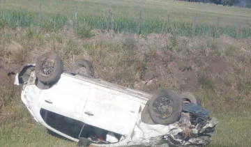 Un herido tras un vuelco en Lobería