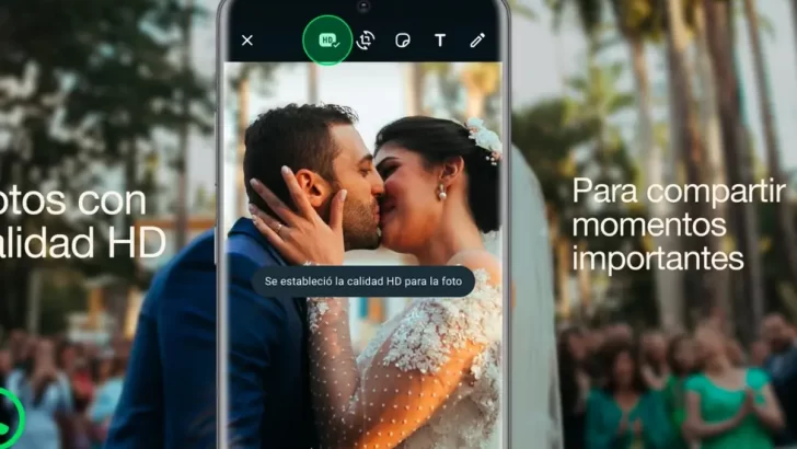 WhatsApp lanzó una nueva función que permite enviar fotos y videos en alta definición