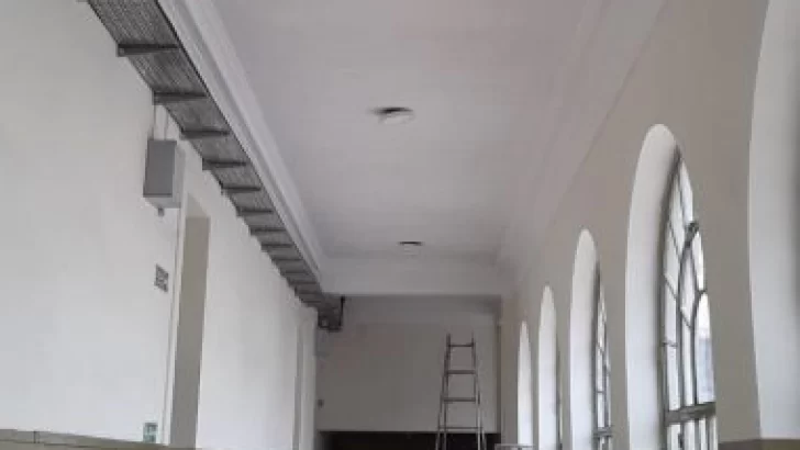 Reparan los techos del ex colegio Nacional