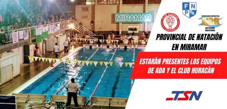 Nadadores locales en el provincial de Miramar