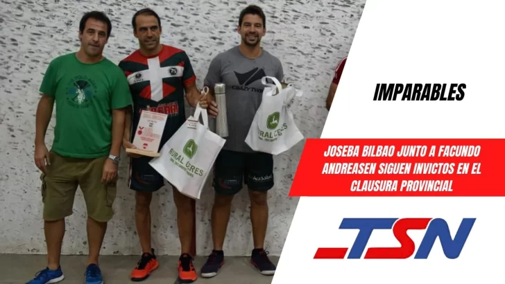 Nueva conquista de Joseba Bilbao y Facundo Andreasen para Centro Vasco