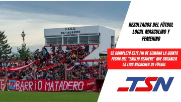 Se jugaron los siete encuentros del torneo local de fútbol