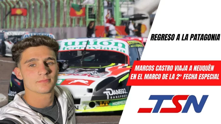Marcos Castro viaja a Neuquén para la segunda del año del TC Pista