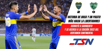 Camino a la Libertadores, Boca dio cuenta a Sarmiento derrotándolo por 2 a 0