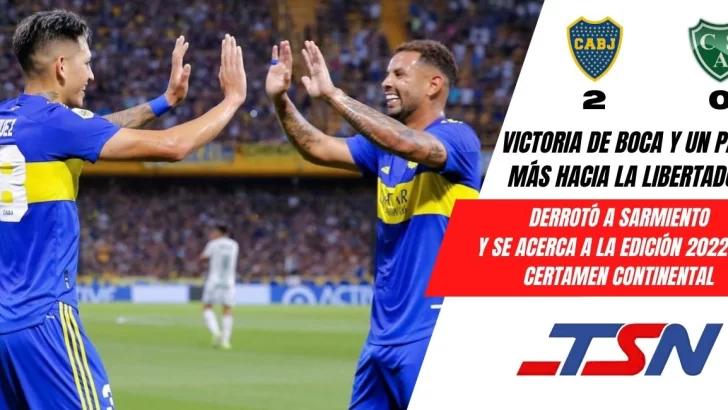 Camino a la Libertadores, Boca dio cuenta a Sarmiento derrotándolo por 2 a 0
