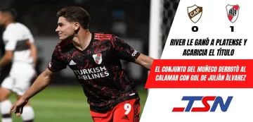 River le ganó con un tanto de Julián Álvarez a Platense y acaricia el campeonato