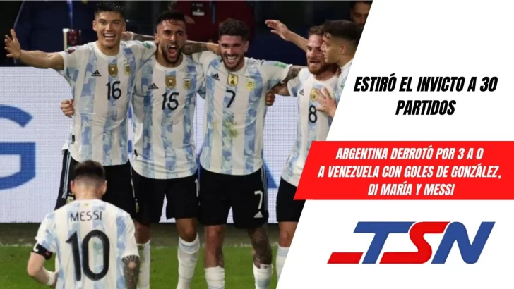Sin despeinarse: Argentina goleó a Venezuela en su último partido en territorio nacional antes de Qatar