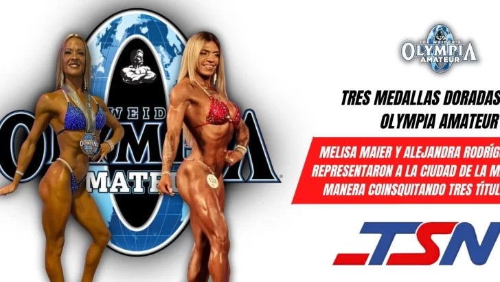 Tres títulos en el Olympia Amateur para dos atletas locales