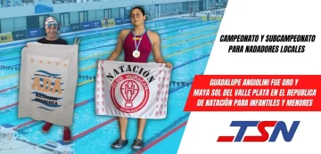 Guadalupe Angiolini campeona nacional en el República de natación