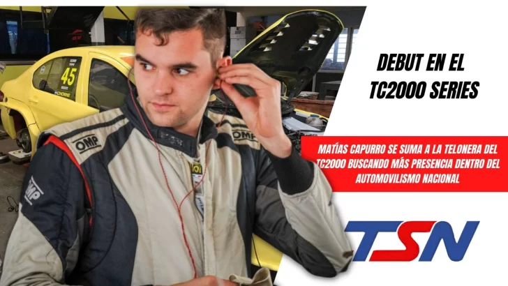 Matías Capurro debutará en el TC2000 Series