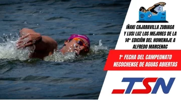 Aguas Abiertas: el nadador de ADA Iñaki Cajaravilla el más veloz del homenaje a Alfredo Marcenac