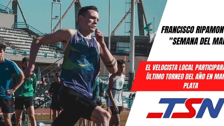 El atleta local Francisco Ripamonti regresa a la competencia y cierra el año en el “Semana del Mar”