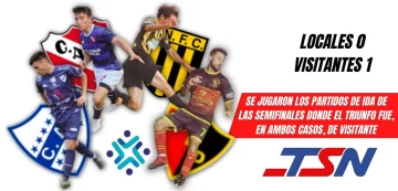 Semifinales del fútbol local: dos ya sacaron ventaja