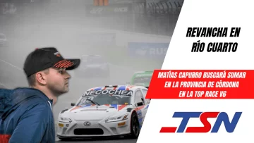 Capurro viaja a Río Cuarto por la segunda de la Top Race V6