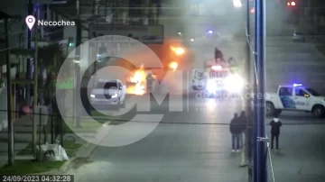 Imágenes: se incendió un auto