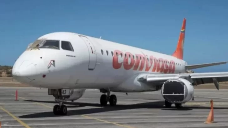 Polémica por otro avión venezolano que aterrizó en Ezeiza con apenas 6 pasajeros