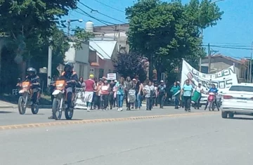 Movilización por las calles de Quequén