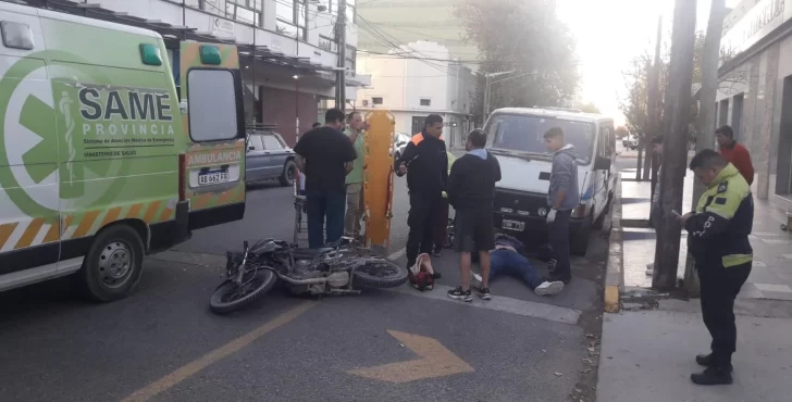 Un herido en accidente de moto