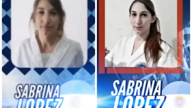 Sabrina López campeona de torneo virtual de taekwon-do