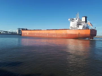 La mayor carga de 2019, con 71.000 toneladas de trigo en un buque