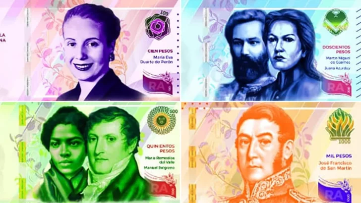 Estos son los nuevos billetes de 100, 200, 500 y 1000 pesos