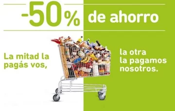 Descuentos del 50% en supermercados