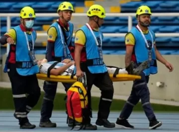 La AFA informó que Buonanotte sufrió traumatismo de columna cervical y cráneo