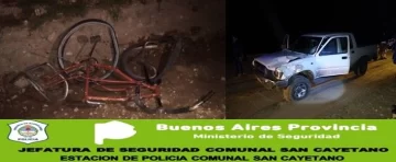 Ciclista murió atropellado en zona rural de San Cayetano