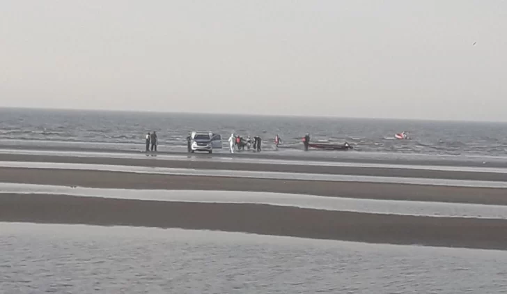 Hallaron el cuerpo del kitesurfista desaparecido el sábado en el Río de la Plata