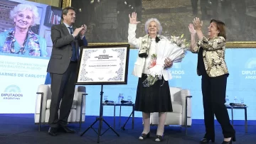 La Cámara de Diputados reconoció a Estela de Carlotto con la mención de honor “Juan Bautista Alberdi”