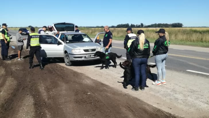 Operativo antidroga en Ruta 88