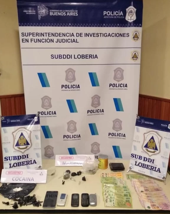 Hermanos detenidos en Lobería: tenían marihuana y cocaína en su poder