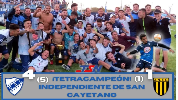 Independiente de San Cayetano revalidó su cetro y es nuevamente campeón