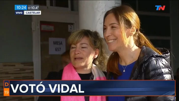 Castelar: Votó la Gobernadora María Eugenia Vidal