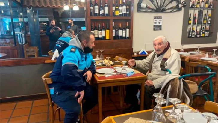 Abuelo 99 años desaparece en Balcarce. Lo encuentran almorzando en un restaurante de Mar del Plata