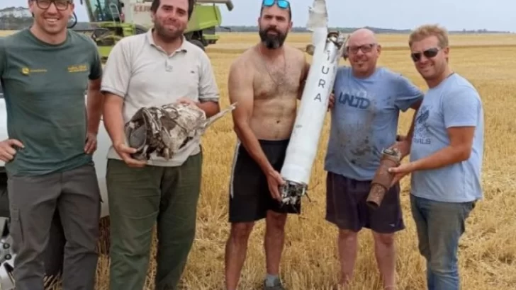 Encontraron restos de un Cohete espacial en Lobería