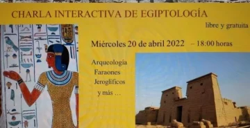 Charla sobre Egiptología en el Centro Cultural