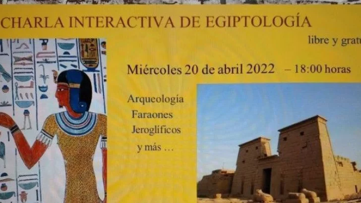 Charla sobre Egiptología en el Centro Cultural