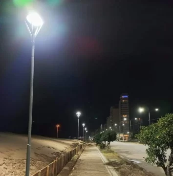 Pusieron en funcionamiento nuevas luminarias Led en avenida 2