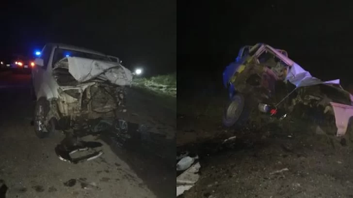 Dos fallecidos en un choque en ruta 55, a la altura del paraje Las Nutrias