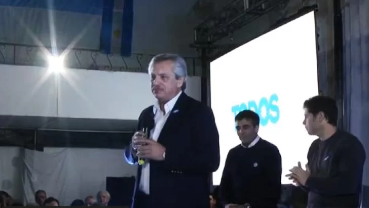 Alberto Fernandez: “Macri apagó la economía”