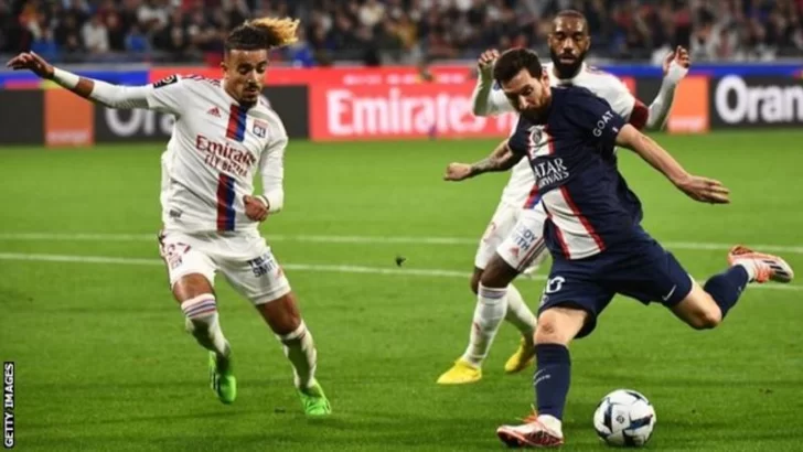 El PSG perdió con el Lyon en la vuelta de Messi al Parque de los Príncipes