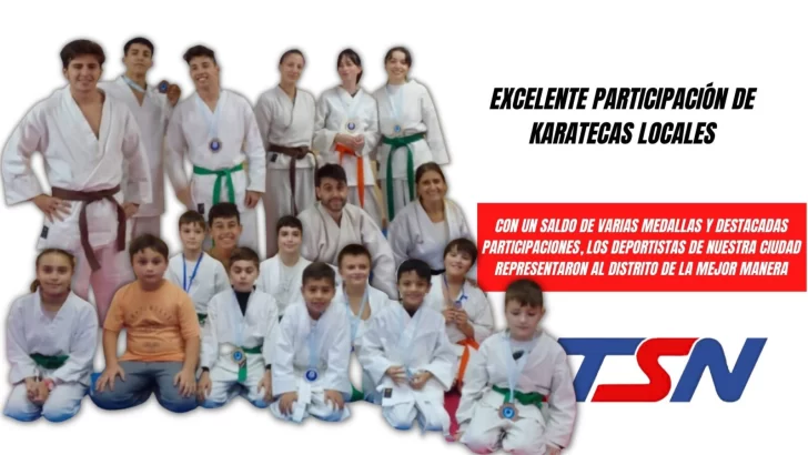 Gran actuación de karatecas locales en torneo regional