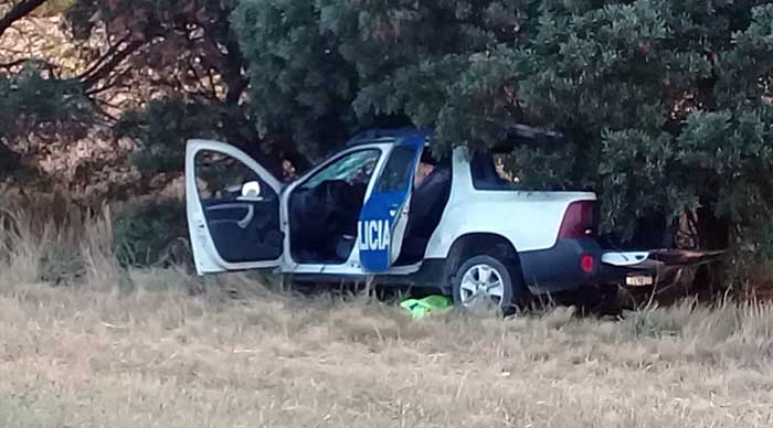 Murió una policía al chocar en una persecución