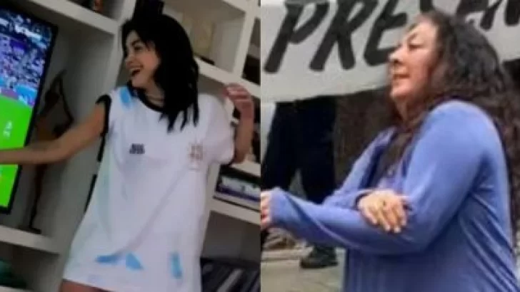 Lali Espósito parodió el baile de una manifestante cordobesa para alentar a la Selección