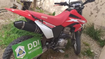 Encuentran moto que había sido robada en marzo