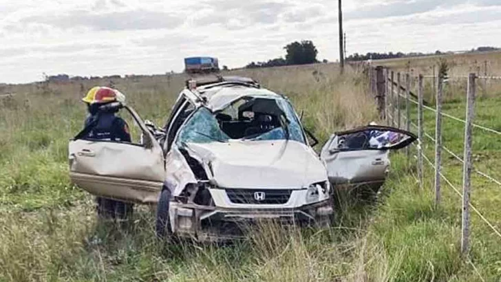 Falleció el conductor del vehículo que volcó en ruta 86