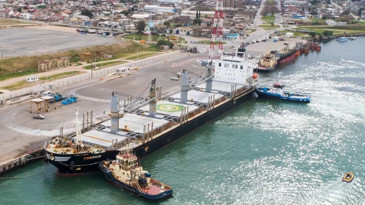Puerto Quequén superó las cinco millones de toneladas